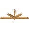 Ekena Millwork Kennewick Rough Sawn Timber Gable Bracket, Western Red Cedar, 72"W x 30"H x 4"D x 4"F, 10/12 Pitch GBW072X30X0404KEN00RWR - alternate 2